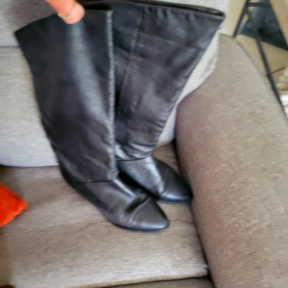 Black Leather Boots